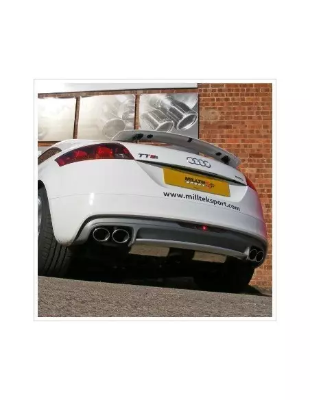 Audi TTS 2,0TFSi 8J Milltek Sport Cat-Back 4x special utblås - Non-Resonated (mindre-dämpad)
