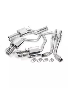 Audi S6 4,0TFSi V8 C7 Milltek Sport Cat-Back 4x 100 chrome GT utblås - Non-Resonated (mindre-dämpad) 2