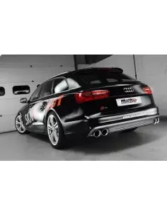 Audi S6 4,0TFSi V8 C7 Milltek Sport Cat-Back 4x 100 chrome GT utblås - Resonated (dämpad)
