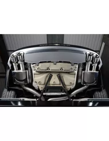 Audi S7 4,0TFSi V8 C7 Milltek Sport Cat-Back 4x 100 chrome GT utblås - Non-Resonated (mindre-dämpad)
