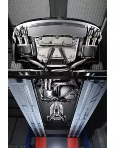 Audi S7 4,0TFSi V8 C7 Milltek Sport Cat-Back 4x 100 chrome GT utblås - Non-Resonated (mindre-dämpad)