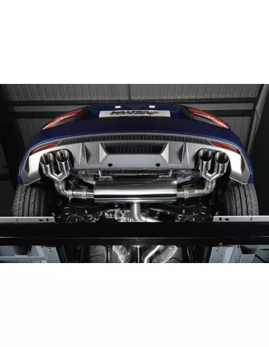 Audi S1 2,0TFSi Milltek Sport Cat-Back 4x GT90 Chrome utblås - Non-Resonated (mindre-dämpad)
