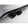 Audi S1 2,0TFSi Milltek Sport Cat-Back 4x Svarta ovala utblås - Resonated (dämpad)