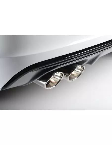 Audi S1 2,0TFSi Milltek Sport Cat-Back 4x Chrome ovala utblås - Non-Resonated (mindre-dämpad)