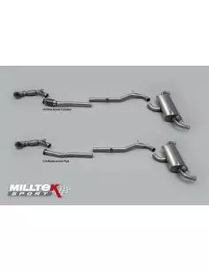Audi TTRS 2,5TFSi Coupé Milltek Sport Cat-Back "Race" med aktiva avgasventiler - Non-Resonated (mindre-dämpad)