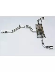 Audi TT 3,2 V6 8J Milltek Sport Cat-Back 2x 100 chrome GT utblås - Non-Resonated (mindre-dämpad)