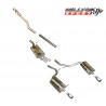 Audi A4 1,8T 190HK Quattro B6 Milltek Sport Cat-Back 2x 90 chrome JET utblås - Resonated (dämpad)