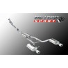Audi A4 1,8T 163HK Quattro Cab B6 Milltek Sport Cat-Back 2x 100 chrome JET utblås - Resonated (dämpad)