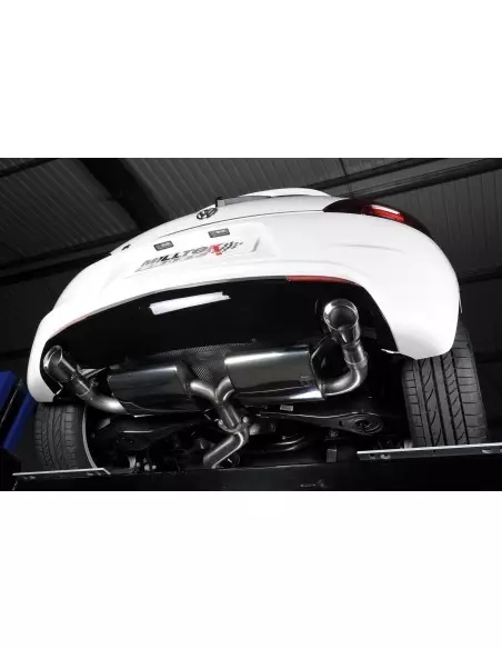 VW Scirocco 2,0TFSi R Milltek Sport 3" Cat-Back 2x 100 chrome GT utblås - Resonated (dämpad)