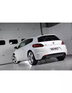 VW Scirocco 2,0TFSi R Milltek Sport 3" Cat-Back 2x ovala svarta utblås - Resonated (dämpad) 2