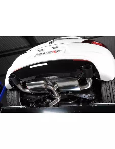 VW Scirocco 2,0TFSi R Milltek Sport 3" Cat-Back 2x ovala svarta utblås - Resonated (dämpad)