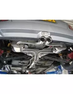 Mini Cooper S / JCW R53 Milltek Sport Cat-Back 2x 76,2 chrome Special utblås - Resonated (dämpad) 2