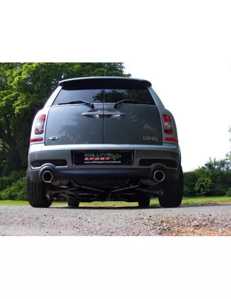 Mini Cooper Clubman S R55 Milltek Sport Cat-Back 2x 100 chrome JET utblås - Resonated (dämpad)