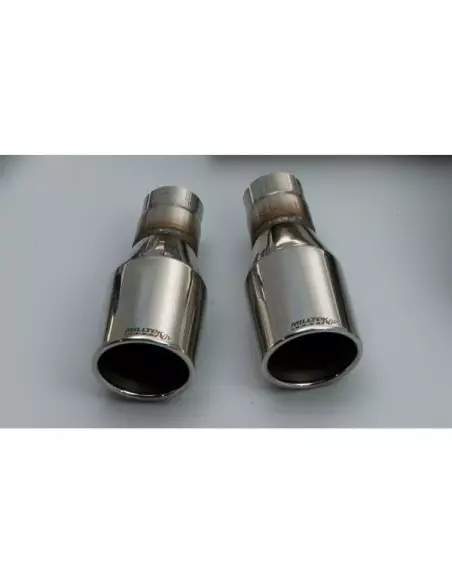 Mini Cooper S / JCW R56 Milltek Sport Cat-Back 2x 80 chrome GT utblås - Non-Resonated (mindre-dämpad)