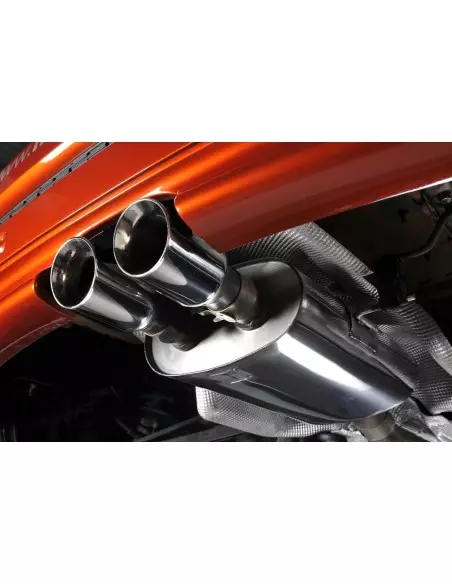Mini Cooper S / JCW R56 Milltek Sport Cat-Back 2x 80 chrome GT utblås - Non-Resonated (mindre-dämpad)