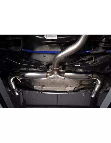 VW Golf GTi mk6 Milltek Sport 3" "RACE" Cat-Back 2x 100 chrome GT utblås - Non-Resonated (mindre-dämpad)