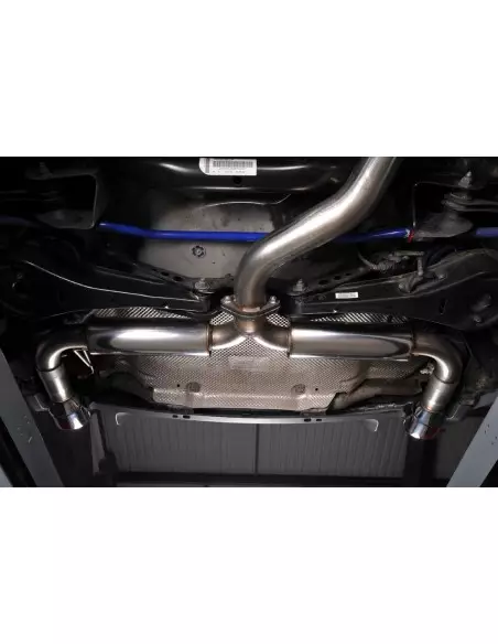VW Golf GTi mk6 Milltek Sport 3" "RACE" Cat-Back 2x 100 chrome GT utblås - Resonated (dämpad)