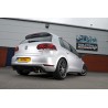 VW Golf GTi mk6 Milltek Sport 3" "RACE" Cat-Back 2x 100 chrome GT utblås - Resonated (dämpad)