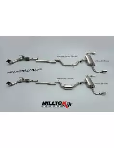 VW Golf GTi mk6 Milltek Sport Cat-Back 2x 90 JET utblås - Resonated (dämpad)