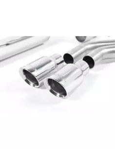VW Golf GTD mk7 Milltek Sport Cat-Back 2x 80 chrome GT utblås - Resonated (dämpad)