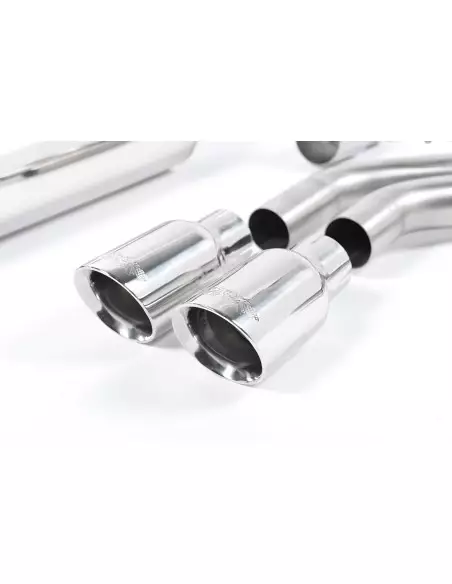 VW Golf GTD mk7 Milltek Sport Cat-Back 2x 80 chrome GT utblås - Resonated (dämpad)