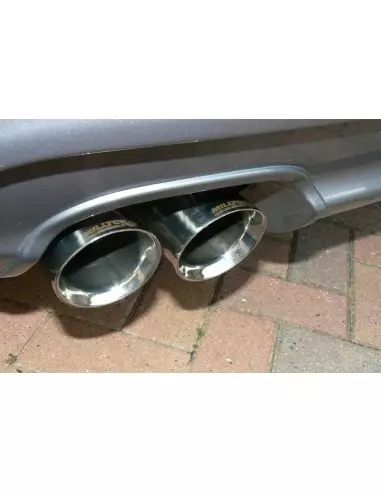 VW Golf GTi Edition 30 Milltek Sport 3" Cat-Back 2x 80 chrome GT utblås - Non-Resonated (mindre-dämpad)