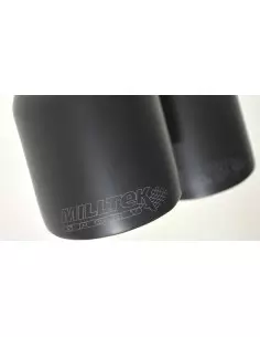 VW Golf GTi Edition 30 Milltek Sport 3" Cat-Back 2x 80 svarta GT utblås - Non-Resonated (mindre-dämpad) 2