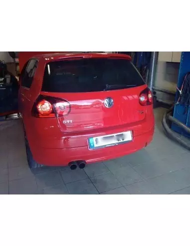 VW Golf GTi Edition 30 Milltek Sport 2,75" Cat-Back 2x 80 chrome GT utblås - Non-Resonated (mindre-dämpad)