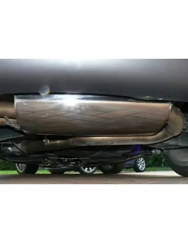 VW Golf GTi Edition 30 Milltek Sport 2,75" Cat-Back 2x 80 chrome GT utblås - Non-Resonated (mindre-dämpad)