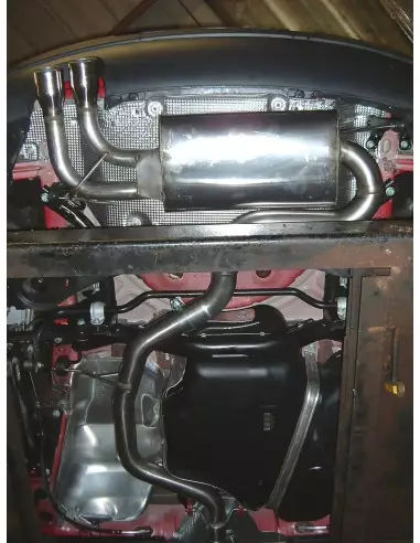 VW Golf 2,0TFSi GTi mk5 Milltek Sport 3" Cat-Back 2x 80 chrome GT utblås - Resonated (dämpad)