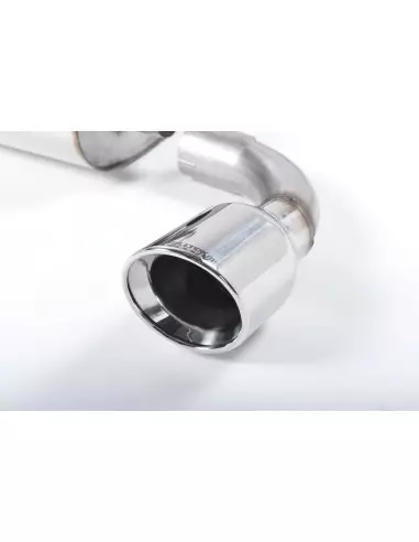 VW Golf R32 mk4 Milltek Sport Cat-Back 2x 100 chrome JET utblås - Non-Resonated (mindre-dämpad)