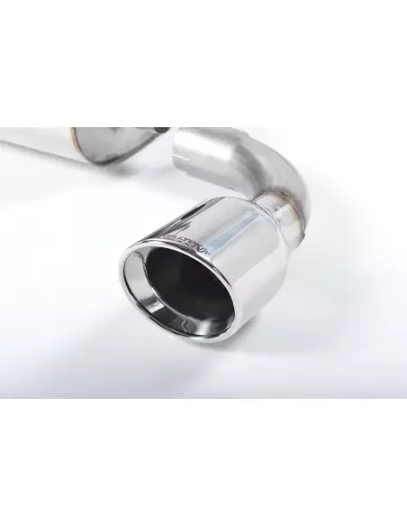 VW Golf R32 mk4 Milltek Sport Cat-Back 2x 100 chrome JET utblås - Non-Resonated (mindre-dämpad)