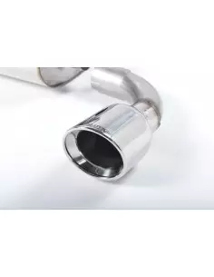 VW Golf R32 mk4 Milltek Sport Cat-Back 2x 100 chrome JET utblås - Resonated (dämpad) 2