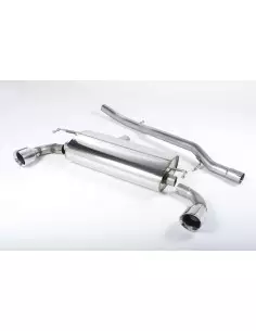 VW Golf R32 mk4 Milltek Sport Cat-Back 2x 100 chrome GT utblås - Non-Resonated (mindre-dämpad)