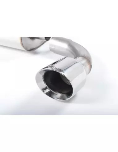 VW Golf R32 mk4 Milltek Sport Cat-Back 2x 100 chrome GT utblås - Non-Resonated (mindre-dämpad)