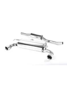 VW Golf R32 mk4 Milltek Sport Cat-Back 2x 100 chrome GT utblås - Resonated (dämpad)