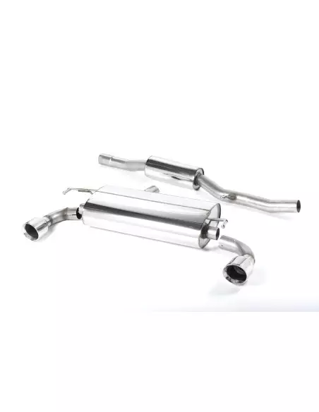 VW Golf R32 mk4 Milltek Sport Cat-Back 2x 100 chrome GT utblås - Resonated (dämpad)