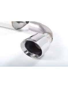 VW Golf R32 mk4 Milltek Sport Cat-Back 2x 100 chrome GT utblås - Resonated (dämpad) 2
