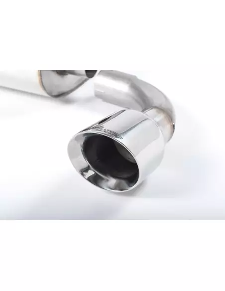 VW Golf R32 mk4 Milltek Sport Cat-Back 2x 100 chrome GT utblås - Resonated (dämpad)