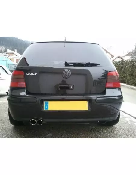 VW Golf V6 4-Motion mk4 Milltek Sport Cat-Back 2x 76,2 chrome JET utblås - Resonated (dämpad)