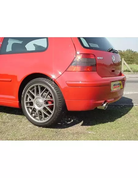 VW Golf 1,8T GTi (180hk) mk4 Milltek Sport Cat-Back 1x 100 chrome GT utblås - Resonated (dämpad)