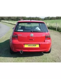 VW Golf 1,8T GTi (180hk) mk4 Milltek Sport Cat-Back 1x 100 chrome GT utblås - Resonated (dämpad)