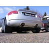 Audi TT 1,8T Quattro (225hk) Milltek Sport 3" "RACE" Cat-Back 2x 100 chrome GT utblås - Non-Resonated (mindre-dämpad)