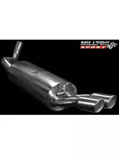 Seat Leon 1,8T 180hk Sport / Cupra Milltek Sport Cat-Back 2x 80 chrome GT utblås - Resonated (dämpad) 2