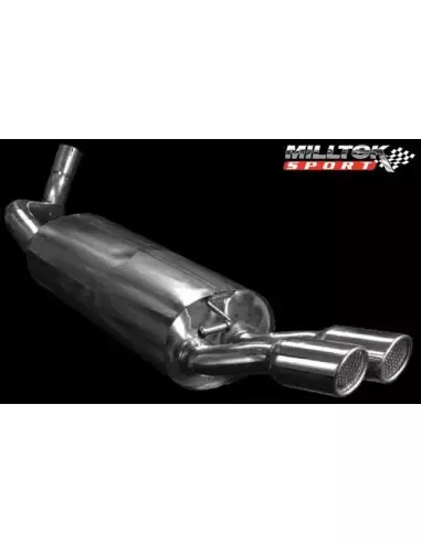 Seat Leon 1,9TDi Milltek Sport Cat-Back 2x 80 chrome GT utblås - Non-Resonated (mindre-dämpad)