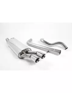 Seat Leon 1,9TDi Milltek Sport Cat-Back 2x 80 chrome GT utblås - Non-Resonated (mindre-dämpad)