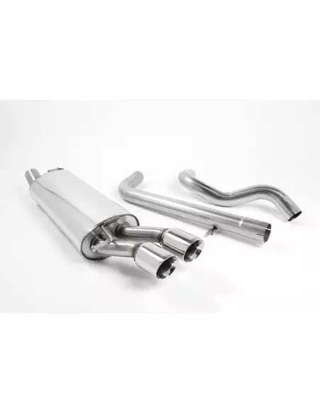 Seat Leon 1,9TDi Milltek Sport Cat-Back 2x 80 chrome GT utblås - Resonated (dämpad)