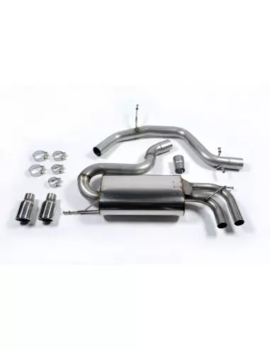 Seat Leon 2,0TFSi Milltek Sport Cat-Back 2x 80 chrome JET utblås - Non-Resonated (mindre-dämpad)