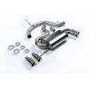 Seat Leon 2,0TFSi Milltek Sport Cat-Back 2x 80 chrome JET utblås - Resonated (dämpad)
