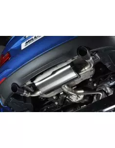 BMW M235i (ej X-drive) Milltek Sport Cat-Back 2x 90 svarta GT utblås - Non-Resonated (mindre-dämpad) med avgasventiler 2